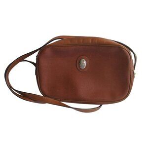 *Mark Cross Cognac Brown Leather Crossbody Bag